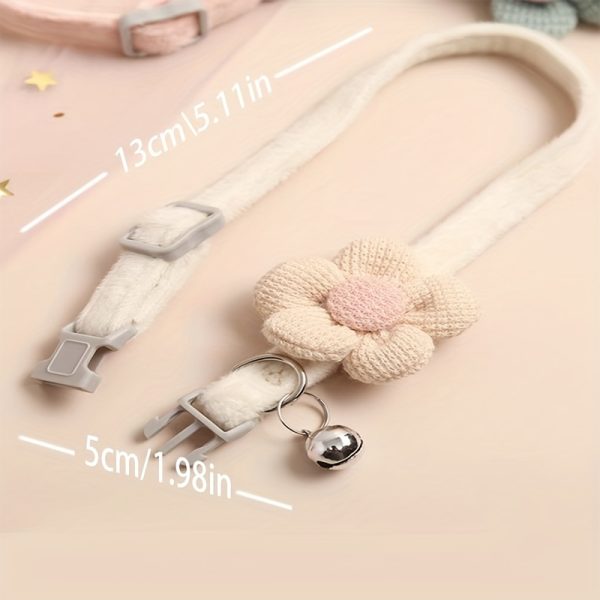 Random 1pc Pet Bell Collar Cute Dog Cat Universal Puppy Teddy Dog Collar