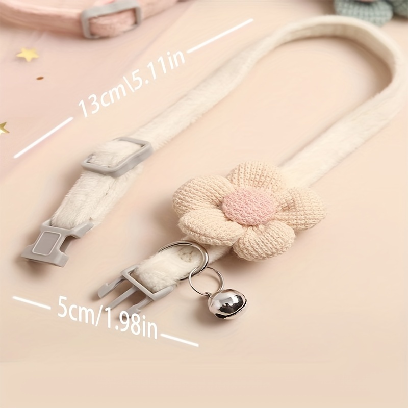 Random 1pc Pet Bell Collar Cute Dog Cat Universal Puppy Teddy Dog Collar - Image 3