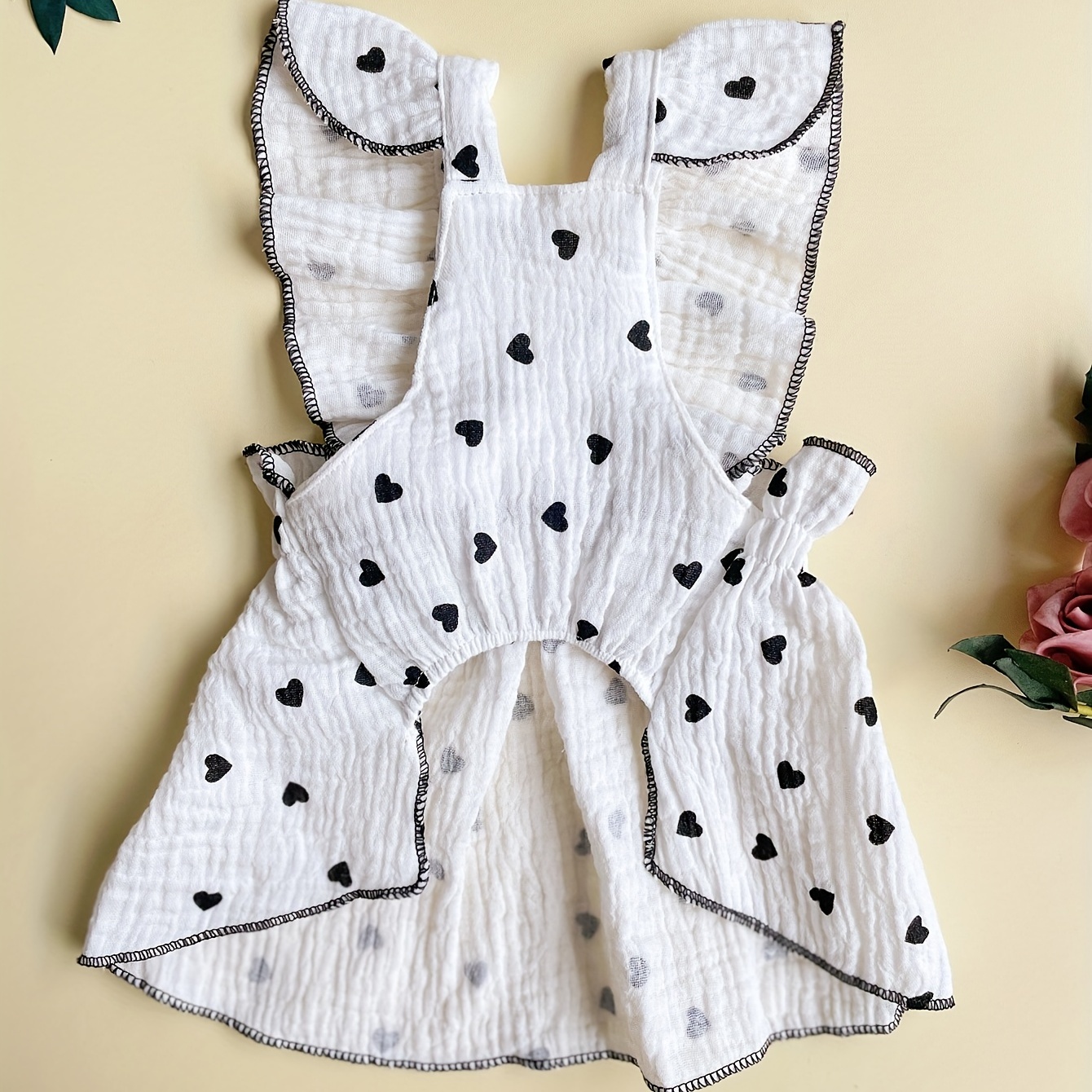 Pet Clothing Cute Romantic Love Strap Lace Dress 1pc - For Small Dogs & Cats - Perfect for Valentine's Day & Special Occasions -  Dress Up Your Furry Friend - Image 8