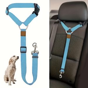1pc Dog Belt Vest-Adjustable Car Safety Belly Band, Equipped With Solid Metal, Comfortable Padded Design And Ergonomic Support, Convenient Installation Automatic Haul Rope, Dedicated Pet Travel - Image 3