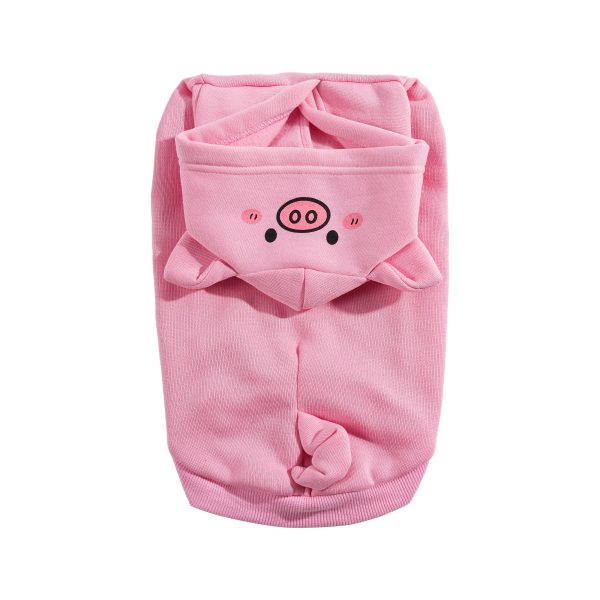 1pc Cute Cartoon 3D Animal Pet Hoodie | Warm Polyester Knit Fabric, Suitable for Medium And Small Dogs, Newborn Puppies, for All Seasons