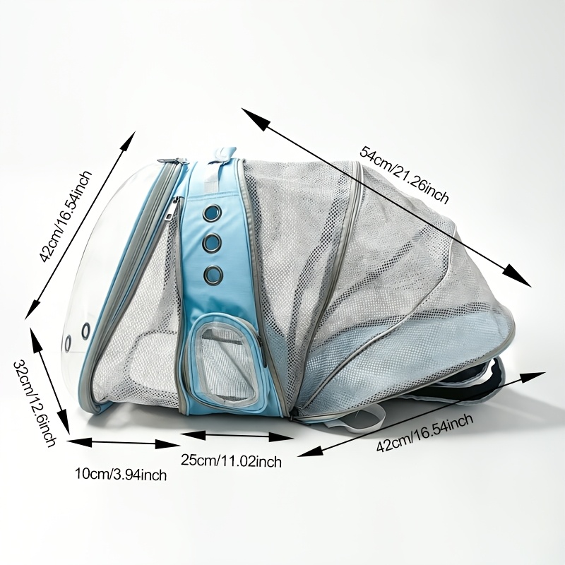 Cat Expandable Backpack | Aviation-Certified, Front And Back Dual Expandable Cat Backpack Carrier, Expandable Pet Carrier Backpack for Large Fat Cat And Small Puppy, Rabbits, Birds, Small Pets, Portable, Breathable, for Large-Capacity Carrier - Image 2