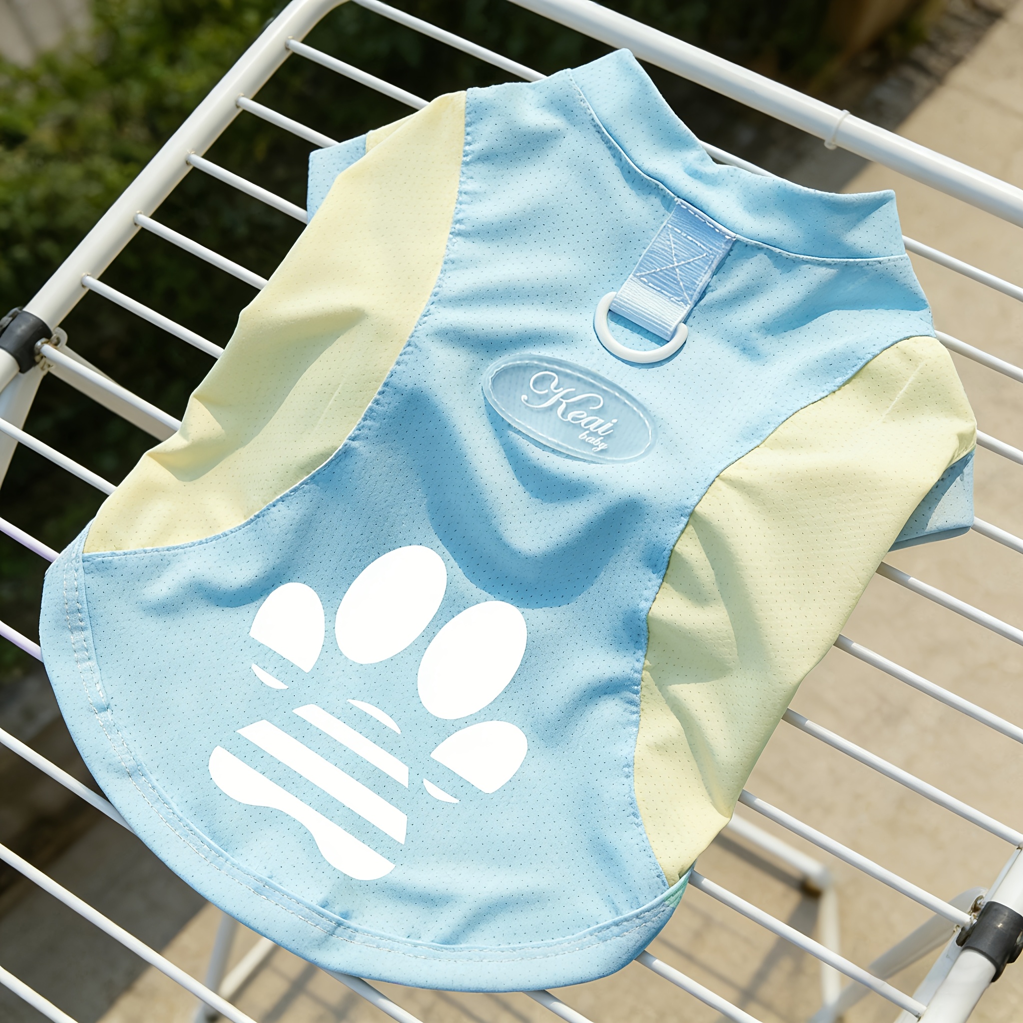 A Breathable Mesh Material Dog Sun Protection Suit That Can Block UV Rays in Summer, with Logo Design and Color-blocking, Suitable for Small and Medium Dogs Such as Chihuahuas, Poodles, and Bichons, and Can Be Used for Leashing Cats and Dogs - Image 13