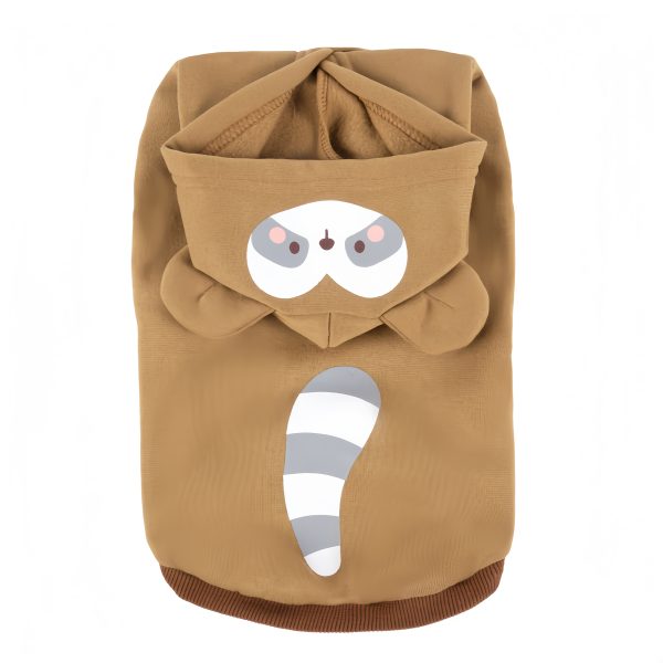 1pc Cute Cartoon 3D Animal Pet Hoodie | Warm Polyester Knit Fabric, Suitable for Medium And Small Dogs, Newborn Puppies, for All Seasons