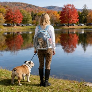 Cat Expandable Backpack | Aviation-Certified, Front And Back Dual Expandable Cat Backpack Carrier, Expandable Pet Carrier Backpack for Large Fat Cat And Small Puppy, Rabbits, Birds, Small Pets, Portable, Breathable, for Large-Capacity Carrier - Image 7