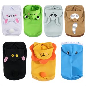 1pc Cute Cartoon 3D Animal Pet Hoodie | Warm Polyester Knit Fabric, Suitable for Medium And Small Dogs, Newborn Puppies, for All Seasons - Image 7