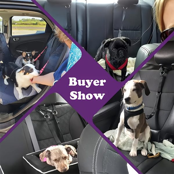 1pc Dog Belt Vest-Adjustable Car Safety Belly Band, Equipped With Solid Metal, Comfortable Padded Design And Ergonomic Support, Convenient Installation Automatic Haul Rope, Dedicated Pet Travel