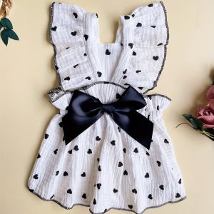 Pet Clothing Cute Romantic Love Strap Lace Dress 1pc - For Small Dogs & Cats - Perfect for Valentine's Day & Special Occasions -  Dress Up Your Furry Friend - Image 10