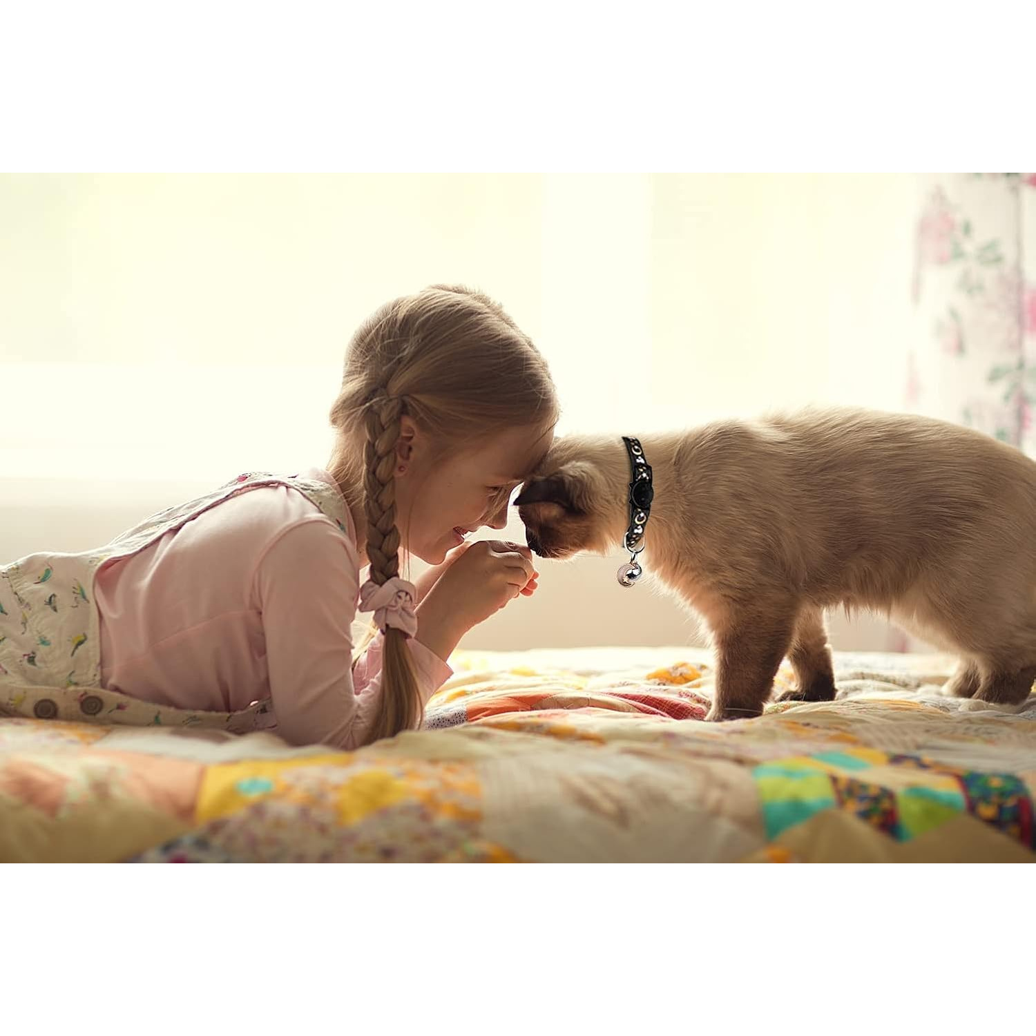 2pcs Breakaway Cat Collars with Bell - Adjustable, Glow-in-the-Dark Design, Durable Nylon, Perfect for Outdoor Activities, Cute Kitten Collars, Pet, |playful Design|adjustable Collar - Image 7