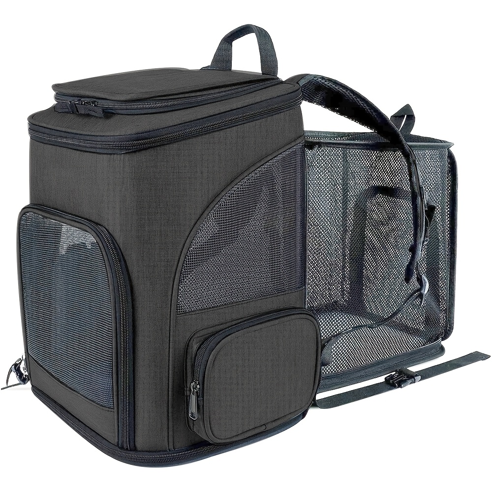 Pet Carrier, Cat Carrier, Handheld Pet Bag, Pet Carrier Backpack - Portable Cat Carrier with Soft Sides for Medium Cats and Small Dogs up to 15 Lbs, Pet Carrier Bag, Airline-Approved Travel Dog Carrier - Image 6