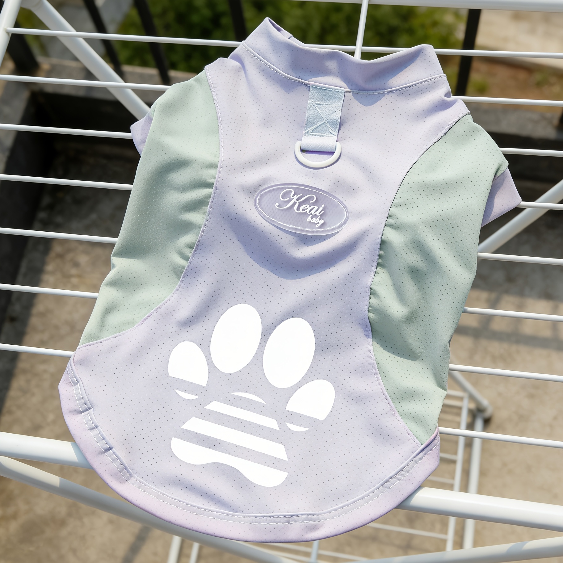 A Breathable Mesh Material Dog Sun Protection Suit That Can Block UV Rays in Summer, with Logo Design and Color-blocking, Suitable for Small and Medium Dogs Such as Chihuahuas, Poodles, and Bichons, and Can Be Used for Leashing Cats and Dogs - Image 2