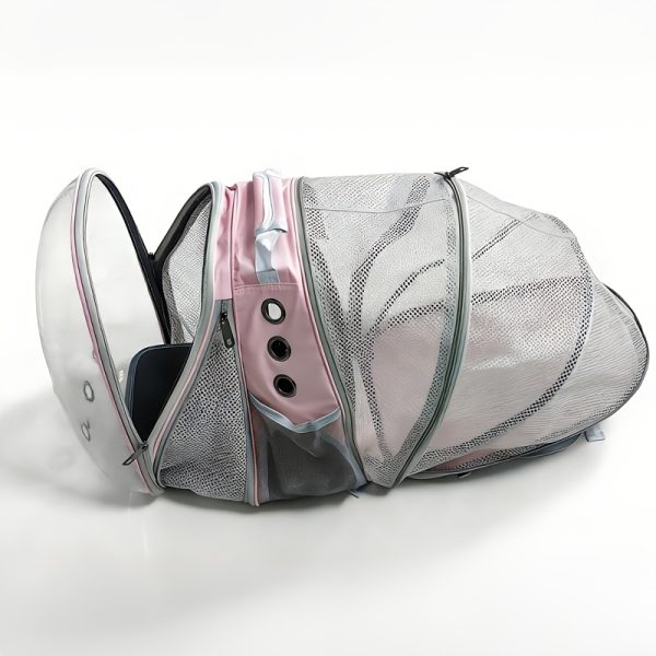 Cat Expandable Backpack | Aviation-Certified, Front And Back Dual Expandable Cat Backpack Carrier, Expandable Pet Carrier Backpack for Large Fat Cat And Small Puppy, Rabbits, Birds, Small Pets, Portable, Breathable, for Large-Capacity Carrier