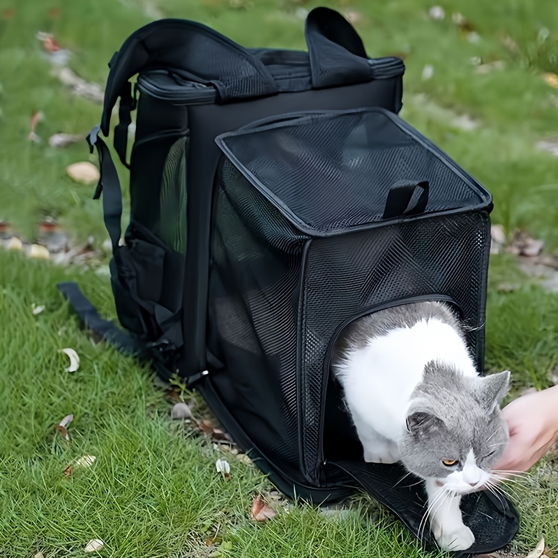 Pet Carrier, Cat Carrier, Handheld Pet Bag, Pet Carrier Backpack - Portable Cat Carrier with Soft Sides for Medium Cats and Small Dogs up to 15 Lbs, Pet Carrier Bag, Airline-Approved Travel Dog Carrier - Image 5