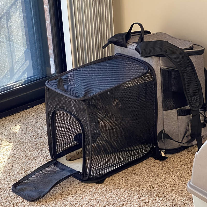 Pet Carrier, Cat Carrier, Handheld Pet Bag, Pet Carrier Backpack - Portable Cat Carrier with Soft Sides for Medium Cats and Small Dogs up to 15 Lbs, Pet Carrier Bag, Airline-Approved Travel Dog Carrier - Image 3