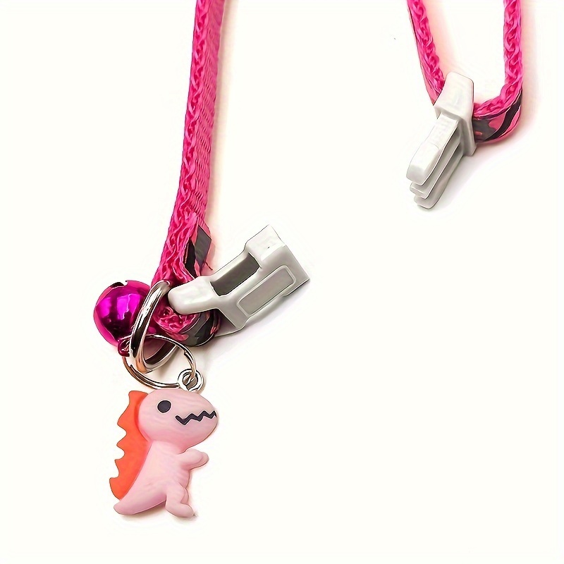 1pc Adjustable Leopard Print Camouflage Pet Collar - Soft Padded Comfortable Design with Jingle Bell And Adorable Little Dinosaur Pendant - Perfect Fashion Accessory for Cats, Kittens, And Small Puppy Dogs - Unique Gift Idea - Image 10