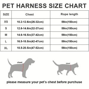 Cat Harness and Leash Set, Soft and Breathable Vest with Reflective Strips, Escape-Proof Kitten Harness, Suitable for Cat Walking and Travel - Image 2