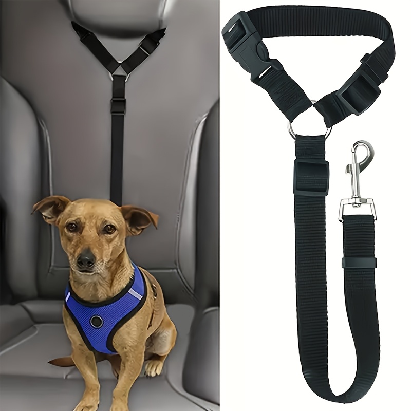 1pc Dog Belt Vest-Adjustable Car Safety Belly Band, Equipped With Solid Metal, Comfortable Padded Design And Ergonomic Support, Convenient Installation Automatic Haul Rope, Dedicated Pet Travel - Image 2