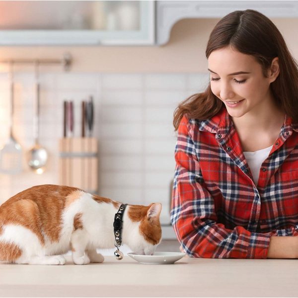 2pcs Breakaway Cat Collars with Bell - Adjustable, Glow-in-the-Dark Design, Durable Nylon, Perfect for Outdoor Activities, Cute Kitten Collars, Pet, |playful Design|adjustable Collar