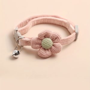 Random 1pc Pet Bell Collar Cute Dog Cat Universal Puppy Teddy Dog Collar - Image 2
