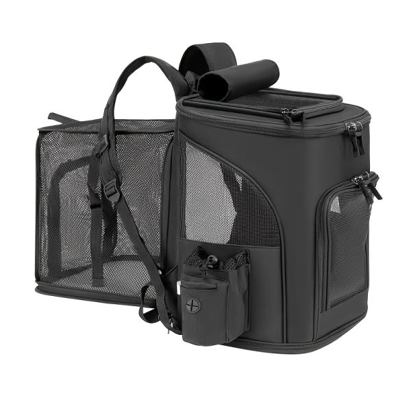 Pet Carrier, Cat Carrier, Handheld Pet Bag, Pet Carrier Backpack - Portable Cat Carrier with Soft Sides for Medium Cats and Small Dogs up to 15 Lbs, Pet Carrier Bag, Airline-Approved Travel Dog Carrier