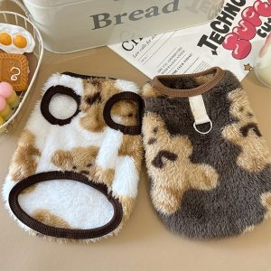 Winter Clothes Ins Style New Pet Dog Fleece Warm Traction Clothes Teddy Bichon Frise Poodle Cute Vest - Image 2