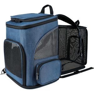 Pet Carrier, Cat Carrier, Handheld Pet Bag, Pet Carrier Backpack - Portable Cat Carrier with Soft Sides for Medium Cats and Small Dogs up to 15 Lbs, Pet Carrier Bag, Airline-Approved Travel Dog Carrier