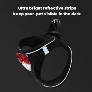 Cat Harness and Leash Set, Soft and Breathable Vest with Reflective Strips, Escape-Proof Kitten Harness, Suitable for Cat Walking and Travel - Image 12