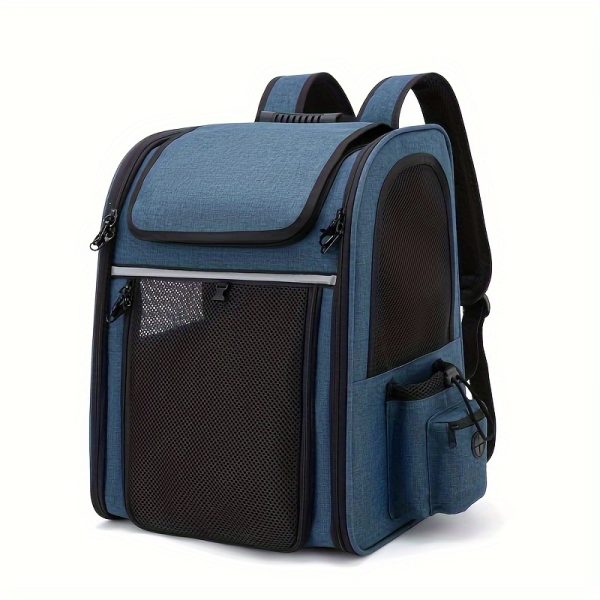 Cat Carrier Backpacks, Expandable Cat Backpack with Breathable Mesh, Pet Carrier Backpack for Cats  Dogs Puppies, Dog Carrier Backpack Great for Travel Hiking Camping Outdoor
