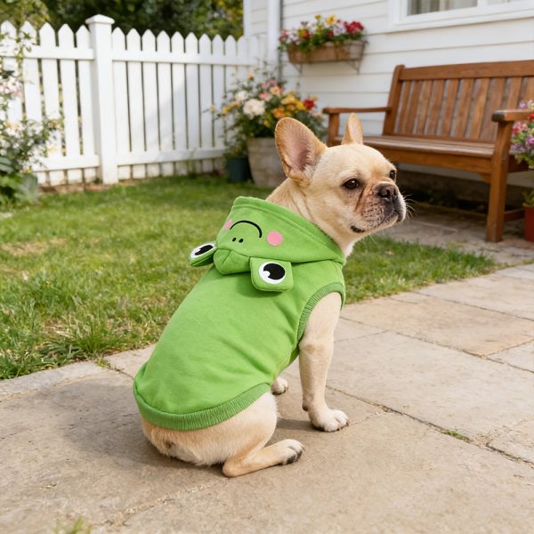 1pc Cute Cartoon 3D Animal Pet Hoodie | Warm Polyester Knit Fabric, Suitable for Medium And Small Dogs, Newborn Puppies, for All Seasons