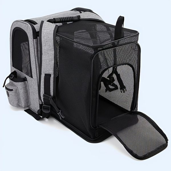 Cat Carrier Backpacks, Expandable Cat Backpack with Breathable Mesh, Pet Carrier Backpack for Cats  Dogs Puppies, Dog Carrier Backpack Great for Travel Hiking Camping Outdoor