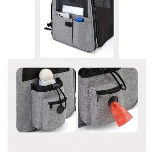 Cat Carrier Backpacks, Expandable Cat Backpack with Breathable Mesh, Pet Carrier Backpack for Cats  Dogs Puppies, Dog Carrier Backpack Great for Travel Hiking Camping Outdoor - Image 9