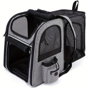 Cat Carrier Backpacks, Expandable Cat Backpack with Breathable Mesh, Pet Carrier Backpack for Cats  Dogs Puppies, Dog Carrier Backpack Great for Travel Hiking Camping Outdoor - Image 7