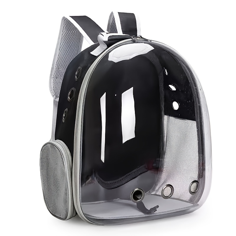 Fully Transparent Pet Bag, Backpack, Hard-Shell Carrier for Cats, Portable for Dogs And Cats, Space Capsule Cat Bag, Large Capacity for Two Cats with Zipper Closure - Image 6