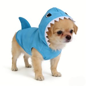 1pc Cute Cartoon 3D Animal Pet Hoodie | Warm Polyester Knit Fabric, Suitable for Medium And Small Dogs, Newborn Puppies, for All Seasons