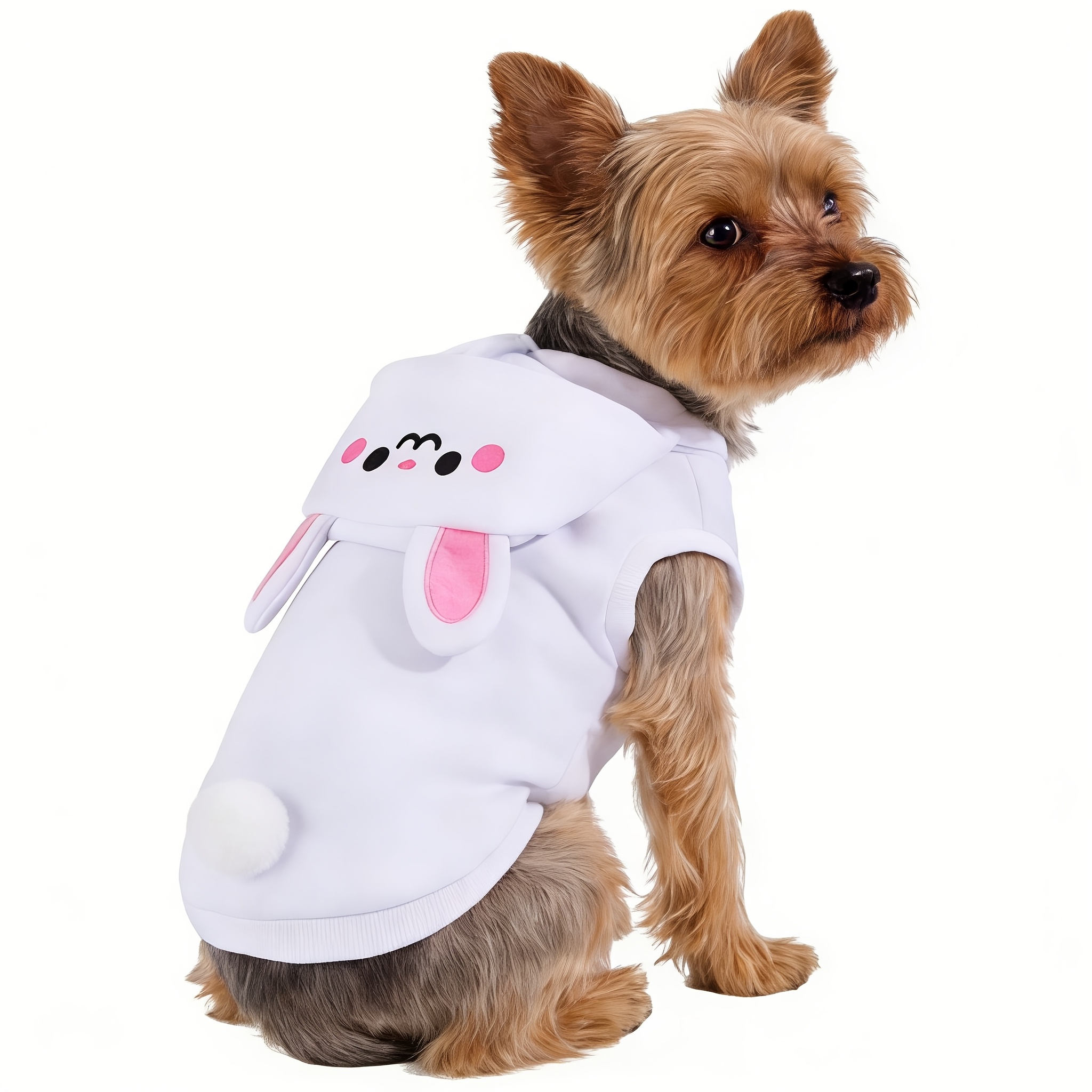 1pc Cute Cartoon 3D Animal Pet Hoodie | Warm Polyester Knit Fabric, Suitable for Medium And Small Dogs, Newborn Puppies, for All Seasons - Image 16
