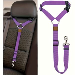 1pc Dog Belt Vest-Adjustable Car Safety Belly Band, Equipped With Solid Metal, Comfortable Padded Design And Ergonomic Support, Convenient Installation Automatic Haul Rope, Dedicated Pet Travel - Image 5