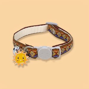 Adjustable Nylon Pet Collar with Embroidered Butterfly & Flower Design, Bell Charm - Perfect for Cats and Small Dogs - Image 17