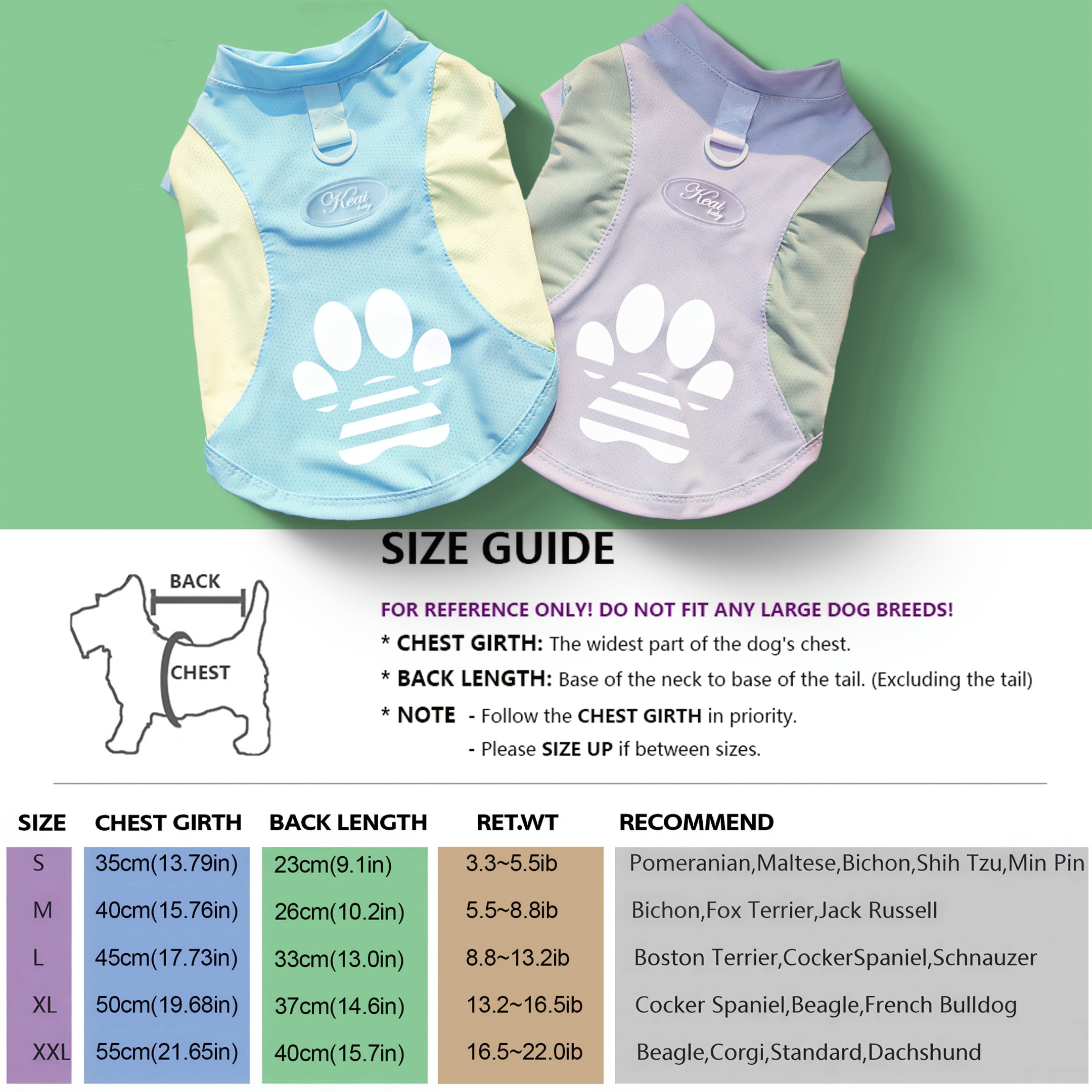 A Breathable Mesh Material Dog Sun Protection Suit That Can Block UV Rays in Summer, with Logo Design and Color-blocking, Suitable for Small and Medium Dogs Such as Chihuahuas, Poodles, and Bichons, and Can Be Used for Leashing Cats and Dogs - Image 7