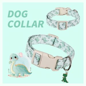 Dragon Dog Collar - Soft and Comfortable Adjustable Cute Dog Collar - Adjustable Comfort Fabric Dog Collar - Suitable for Small, Medium, and Large Dogs - Pet Accessory for Daily Wear by Male and Female Pets - Image 4