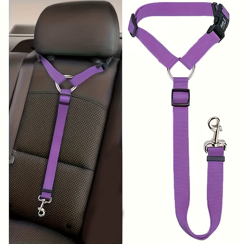 1pc Dog Belt Vest-Adjustable Car Safety Belly Band, Equipped With Solid Metal, Comfortable Padded Design And Ergonomic Support, Convenient Installation Automatic Haul Rope, Dedicated Pet Travel - Image 1