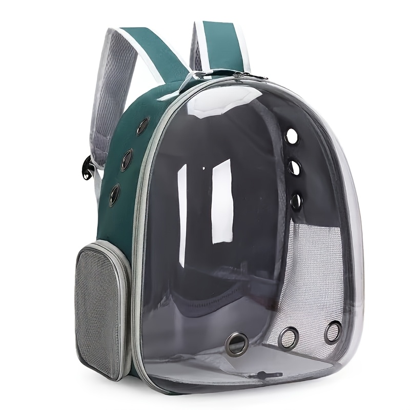 Fully Transparent Pet Bag, Backpack, Hard-Shell Carrier for Cats, Portable for Dogs And Cats, Space Capsule Cat Bag, Large Capacity for Two Cats with Zipper Closure - Image 3