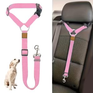 1pc Dog Belt Vest-Adjustable Car Safety Belly Band, Equipped With Solid Metal, Comfortable Padded Design And Ergonomic Support, Convenient Installation Automatic Haul Rope, Dedicated Pet Travel - Image 7