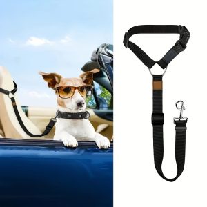 1pc Dog Belt Vest-Adjustable Car Safety Belly Band, Equipped With Solid Metal, Comfortable Padded Design And Ergonomic Support, Convenient Installation Automatic Haul Rope, Dedicated Pet Travel - Image 9