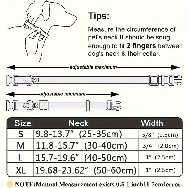 1pc of Colorful Bone-patterned Dog Collar, Made of Fashionable and Soft Material, Adjustable Pet Gift Suitable for Dogs of Various Sizes