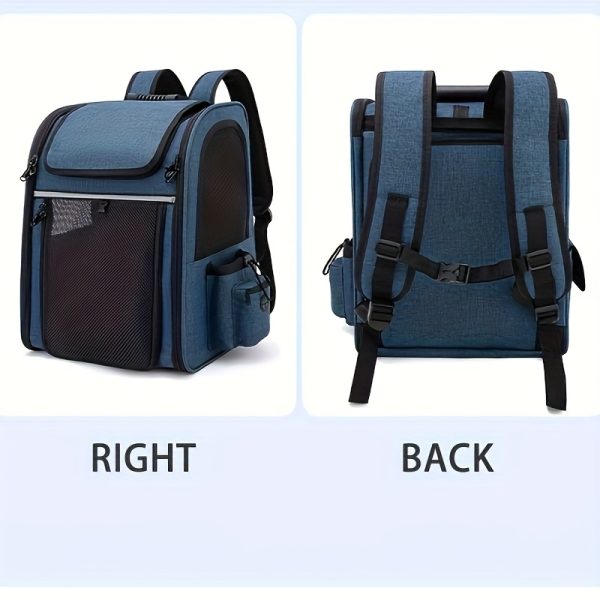 Cat Carrier Backpacks, Expandable Cat Backpack with Breathable Mesh, Pet Carrier Backpack for Cats  Dogs Puppies, Dog Carrier Backpack Great for Travel Hiking Camping Outdoor