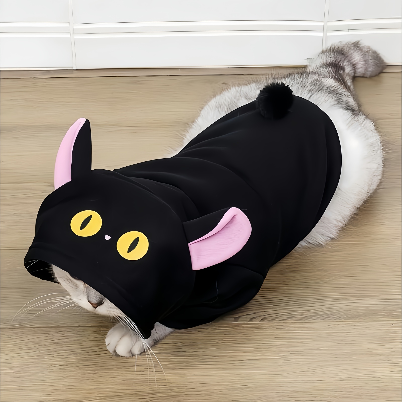 1pc Cute Cartoon 3D Animal Pet Hoodie | Warm Polyester Knit Fabric, Suitable for Medium And Small Dogs, Newborn Puppies, for All Seasons - Image 18