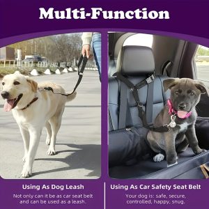 1pc Dog Belt Vest-Adjustable Car Safety Belly Band, Equipped With Solid Metal, Comfortable Padded Design And Ergonomic Support, Convenient Installation Automatic Haul Rope, Dedicated Pet Travel - Image 8