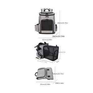 Pet Carrier, Cat Carrier, Handheld Pet Bag, Pet Carrier Backpack - Portable Cat Carrier with Soft Sides for Medium Cats and Small Dogs up to 15 Lbs, Pet Carrier Bag, Airline-Approved Travel Dog Carrier - Image 4